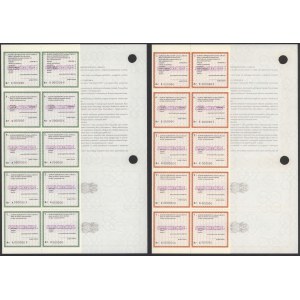 Poukaz PKO Oszczędności, 5 a 10 milionů PLN - SPECIMEN (2ks)