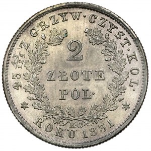 November Uprising, 2 zloty 1831 KG