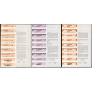 Luksemburg, European Investment Bank, SPECIMEN Obligacji (3szt)