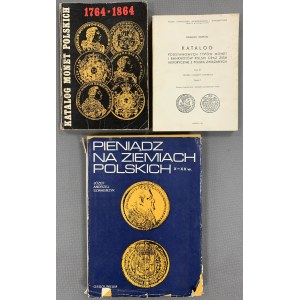 Katalogi monet polskich - 3 sztuki