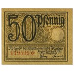 Danzig, 50 fenig 1919 - green