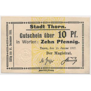 Toruń (Thorn), 10 fenigów 1917
