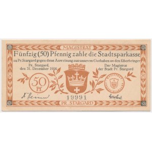 Starogard Gdański (Pr. Stargard), 50 fenigów 1916 - numer RADAROWY
