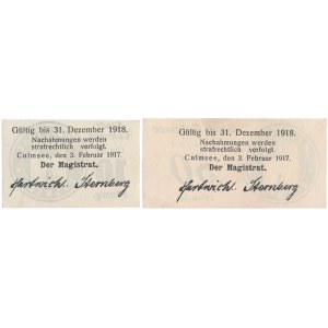 Chelmza (Culmsee), 10 and 50 fenig 1917 (2pc)