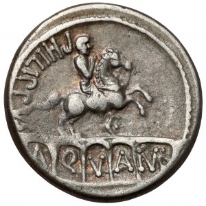 Roman Republic, L. Marcius Philippus (56 p.n.e.) Denarius