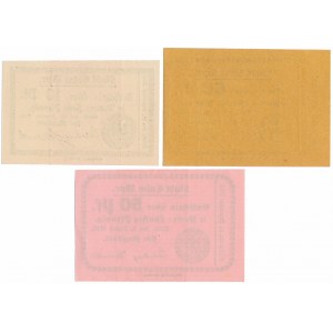 Chelmno (Culm), 10 and 2x 50 pfg 1916-1918 (3pcs)