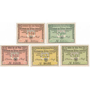 Czluchow (Schlochau), 10 - 50 pfg 1918-1919 (5pcs)