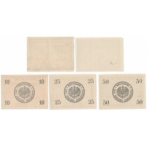 Czluchow (Schlochau), 10 - 50 pfg 1918-1919 (5pcs)