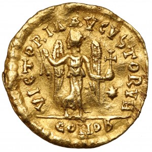 Byzanc, Anastasius I. (491-518 n. l.) Tremissis, Konstantinopol