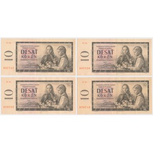 Czechoslovakia, 10 Korun 1960 (4pcs)