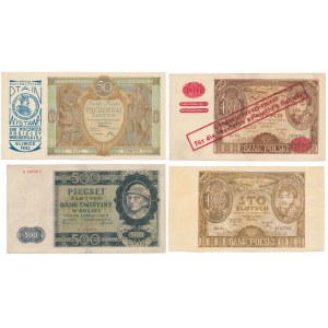 Set of MIX banknotes, prints, copies, etc. (4pcs)