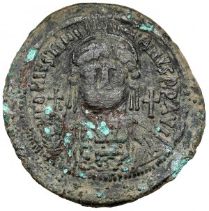 Bizancjum, Justynian I (527-565 n.e.) Follis, Konstantynopol