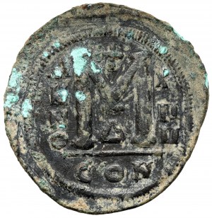 Bizancjum, Justynian I (527-565 n.e.) Follis, Konstantynopol