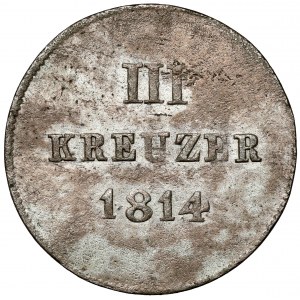 Nassau, 3 krajcary 1814