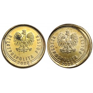 1 penny 2022 - mincovna se ničí (2ks)
