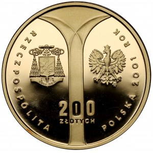 200 zlatých 2001 Kardinál Stefan Wyszyński