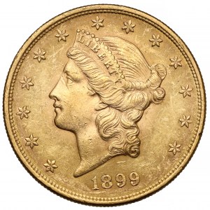 USA, 20 DOLARŮ 1899