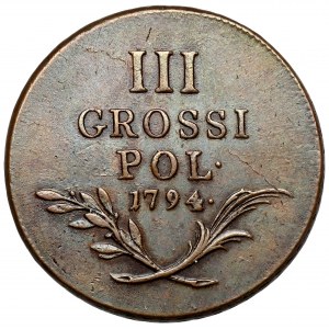 Galicia and Lodomeria, 3 pennies 1794