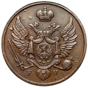 3 Polish pennies 1830 FH - new minting, Warsaw