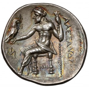 Grecja, Aleksander III Wielki, Drachma (~294 p.n.e.) Milet - piękna