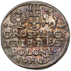 Sigismund III Vasa, Troika Kraków 1605 - 5 ohne Balken