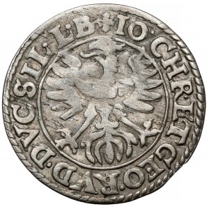 Śląsk, Jan Chrystian i Jerzy Rudolf, 3 krajcary 1616, Złoty Stok