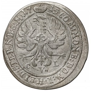 Silesia, Charles Frederick, 6 krajcars 1715 CVL, Olesnica