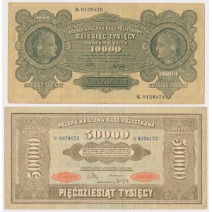 10 000 a 50 000 mkp 1922 - sada (2ks)