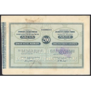 Cigarette Paper Factory..., 200 kr 1914