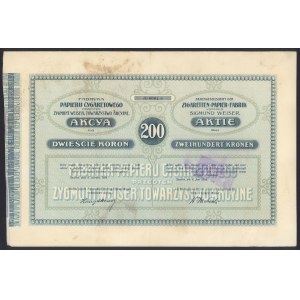Továreň na cigaretový papier..., 200 kr 1914