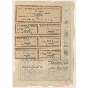 Instytut Wydawniczy BIBLJOTEKA POLSKA, Em.1, 500 mkp 1921 - imienna