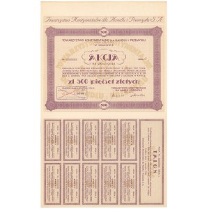Kontinentální sdružení pro obchod a průmysl, 500 zl 1936