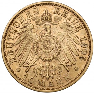 Prussia, 10 marks 1905-A