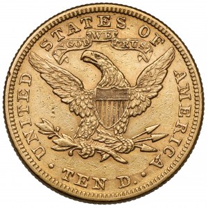 USA, 10 DOLARŮ 1881