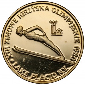 2.000 Gold 1980 Lake Placid - Springen