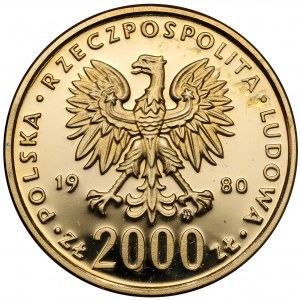 2.000 złotych 1980 Lake Placid - Skoki