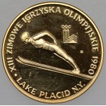 2 000 zlatých 1980 Lake Placid - Skoky na lyžích
