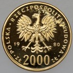 2.000 złotych 1980 Lake Placid - Skoki