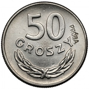 Próba NIKIEL 50 groszy 1957