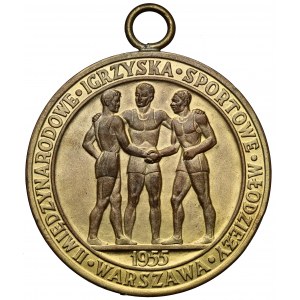 Medal, 1st place Weightlifting - International Youth Sports Games in Warsaw 1955