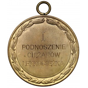 Medal, 1st place Weightlifting - International Youth Sports Games in Warsaw 1955