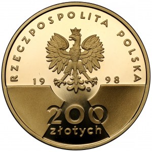 200 złotych 1998 20-lecie pontyfikatu Jana Pawła II