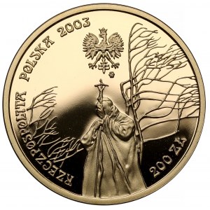 200 zlotých 2003 Jan Pavel II., 25. výročí pontifikátu