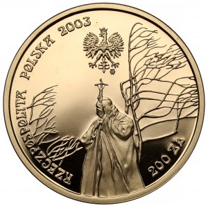 200 Gold 2003 John Paul II, 25th Anniversary of the Pontificate