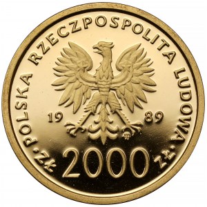2.000 złotych 1989 Jan Paweł II