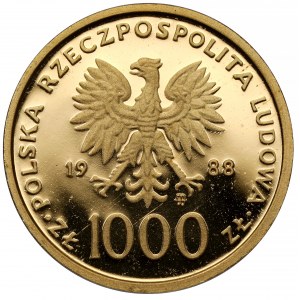 1.000 złotych 1988 Jan Paweł II - X lat pontyfikatu