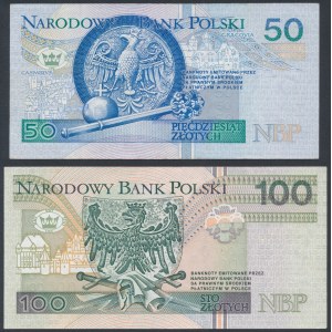 50 i 100 złotych 1994 - AA (2szt)