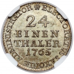 Saxony, Xaver, 1/24 thaler 1765 EDC