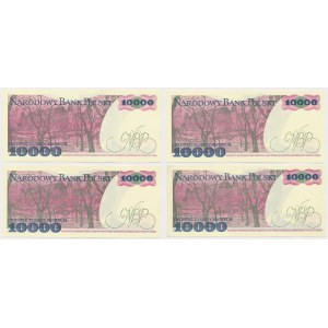 10.000 złotych 1988 - MIX serii (4szt)