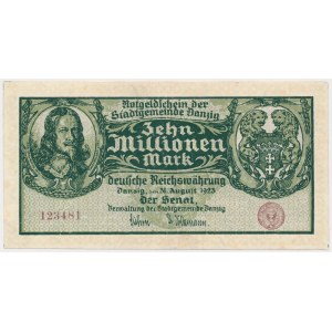 Danzig, 10 Millionen Mark 1923